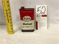 Esso Chain Oil Tin