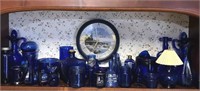 Assorted Cobalt Glassware