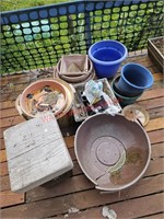 Plastic Planters and More (deck)