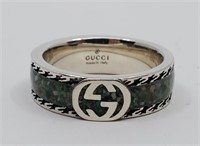 Gucci, Sterling Silver Bangle Ring