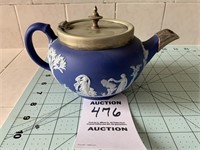 Wedgwood Jasperware Dark Blue Teapot