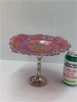 Decorative plate with metal stand