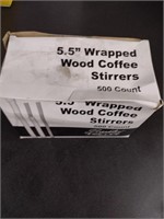 5.5" Wrapped Wood Coffee Stirrers