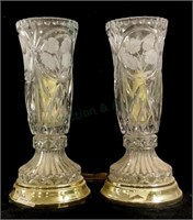 (2) Westwood Sovereign Lead Crystal Lamps