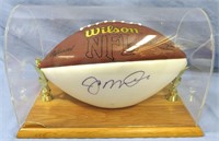 AUTOGRAPHED JOE MONTANA WILSON FOOTBALL IN CASE