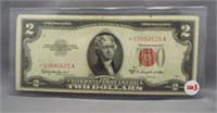 $2 Red seal series of 1953C "Star Note".