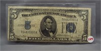 $5 Silver certificate series of 1934-D.