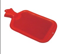 Classic Red Rubber Hot Water Bottle, Hot Compress