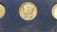 1936 Mercury Dime From A Set