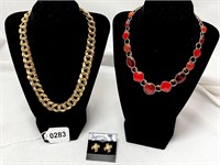 Necklaces & Earrings Lot Bijoux Terner