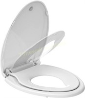 Built-in Toddler Seat  Elongated Toilet  White