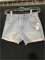 OLD NAVY SIZE 10 HIGH RISE RIPPED JEAN SHORTS