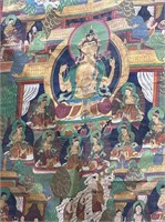 Buddha image on canvas