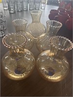 Five glass lamp globes