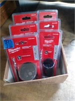 6 MILWAUKEE Assorted Carbon Grit Hole Saws.