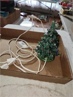 Vintage 8" Ceramic Christmas Tree, Untested,