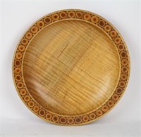 EXOTIC CARVED WOOD PLATE