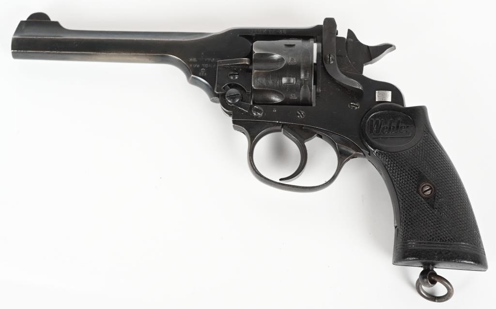 SINGAPORE POLICE MARKED WEBLEY MARK IV .38 S&W