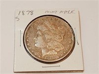 1878-S MORGAN SILVER DOLLAR COIN