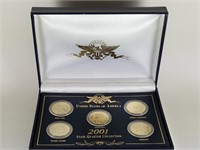 2001 GOLD PLATED COIN SET
