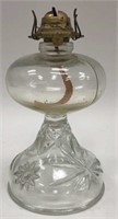 Antique Glass Oil Lamp