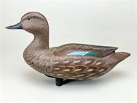 Hand Carved Hen Bluewing Teal