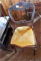 Handcarved Victorian Parlor Chair