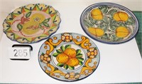 Grouping of Decortive Wall Hanging Plates