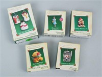 Group of 5 Miniature Hallmark Ornaments