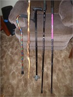 5pc Walking Sticks / Canes