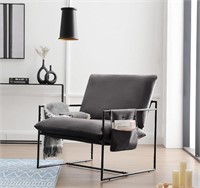 Oversized Dark Gray Jonpony Sling Accent Chair