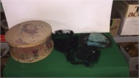 3- Vintage Hats In Hat Box