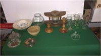 Pipe Stand, Glasses, Bowls, Lids, Etc.