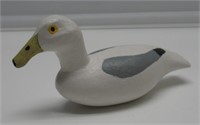7" WOODEN SEAGULL CARVED BY MILEY SMITH MIUCHIGAN