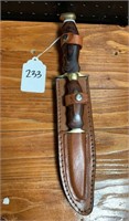 Double Knife Scabbard with Two Knifes
