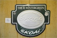 Skoal Metal Tobacco Advertising Sign 17" Tall X