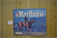 Metal Marlboro Cigarette Advertising Sign 21 1/2"