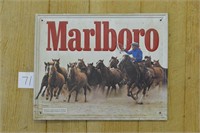 Metal Marlboro Cigarette Advertising Sign