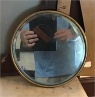 Vintage round shaving mirror