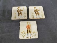 3 Piece 4x4 Ceramic Coasters