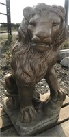 Outdoor Concrete Lion yard decor 23in x 11in