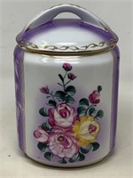 Vintage Limoges China hand painted biscuit jar