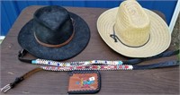 Cowboy hats, Western boys belts, billfold