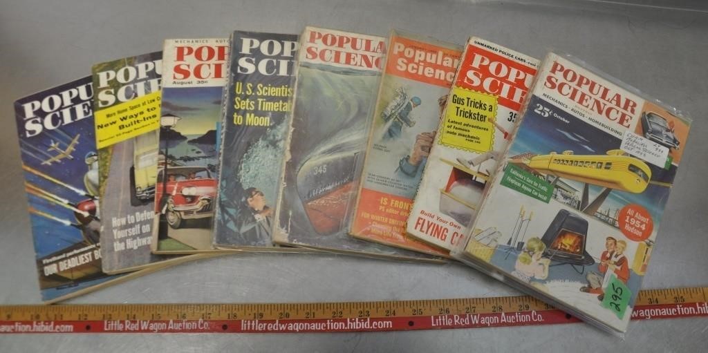 Vintage Popular Science magazines