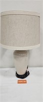 Ceramic lamp with shade