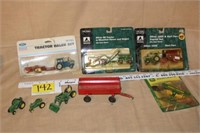 Ford tractor baler set, Oliver sets & wagon, etc