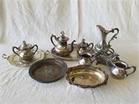11 pcs. Vintage Silver Plate Serve ware