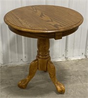 (AB) 
Wooden Round Top Side Table