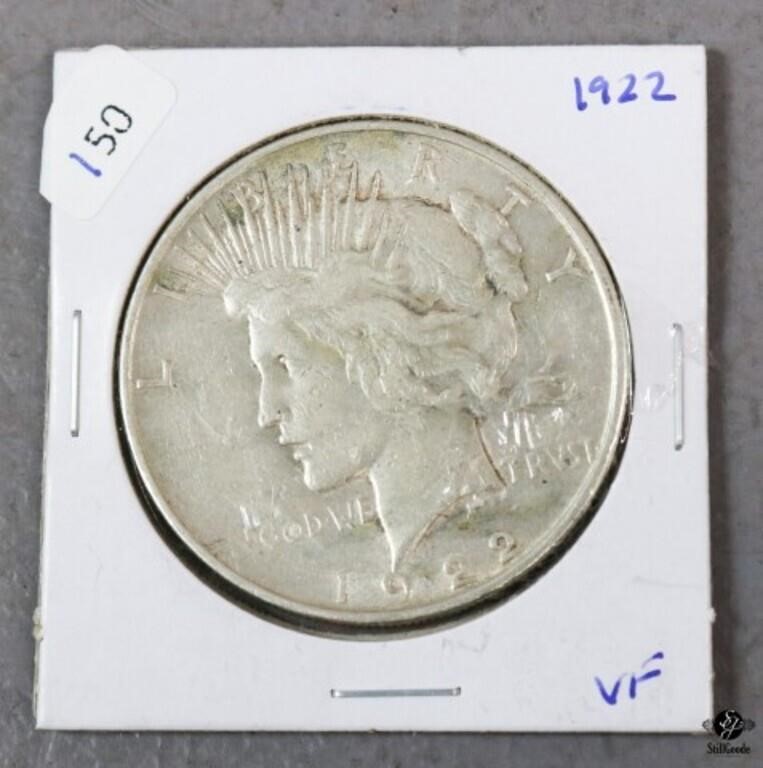 U.S. Mint Peace Silver Dollar - 1922