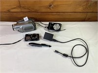 Panasonic Camcorder, Samsung Camera & Sony Camera